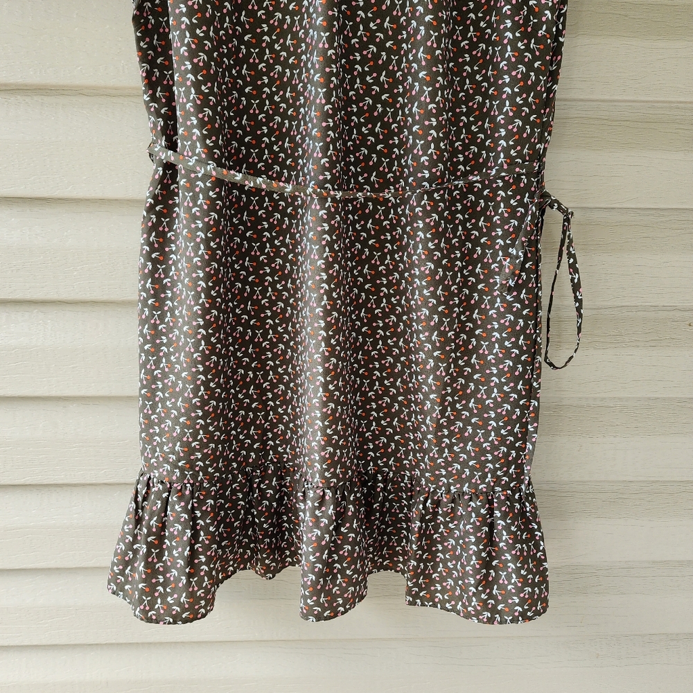 Boden Cynthia brown cherry print mini dress - Picture 5 of 12